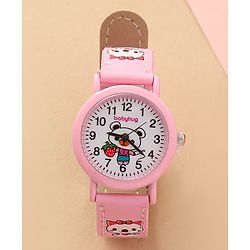 Bayhug Free Size Analog Watch - Pink