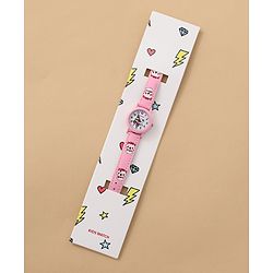 Bayhug Free Size Analog Watch - Pink