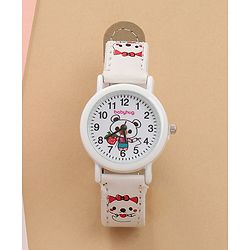 Bayhug Free Size Analog Watch - White