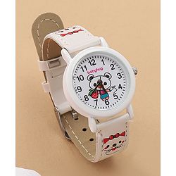 Bayhug Free Size Analog Watch - White