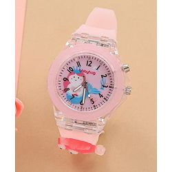 Bayhug Free Size Analog Watch - Pink