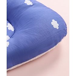 Babyhug Premium 180 TC Cotton Baby Bedding Essentials Set Pack of 6 Aeroplane Theme-Navy Blue