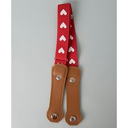 Babyhug Free Size Belt Heart Print - Red