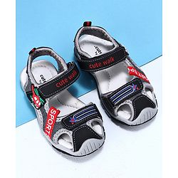 Cute Walk by Babyhug Sandals - Black