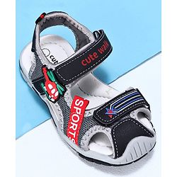 Cute Walk by Babyhug Sandals - Black