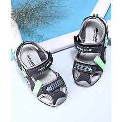 Cute Walk by Babyhug Sandals - Grey