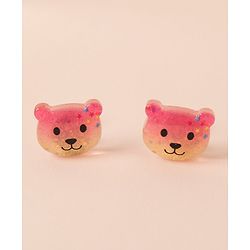 Babyhug Teddy Bear Earrings - Multicolor