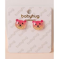 Babyhug Teddy Bear Earrings - Multicolor