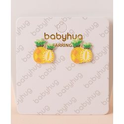Babyhug Pineapple Earrings - Yellow