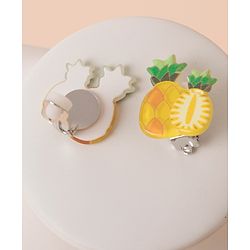 Babyhug Pineapple Earrings - Yellow