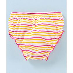 Babyhug 100% Cotton Bloomers Heart Print Pack of 3 - Multicolor