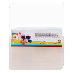 Babyhug Color O Splash Washable Finger Paints - 7 Pieces | Vibrant Washable Finger Paint Set | Unleashes Artistic Expression & Sensory Fun | Non-Toxic & Safe | BIS Certified