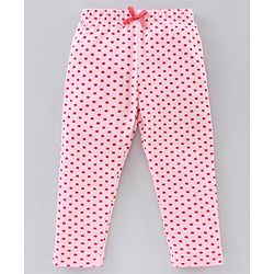 Babyhug Full Length Leggings Pack of 2 - Red Pink
