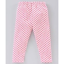 Babyhug Full Length Leggings Pack of 2 - Red Pink