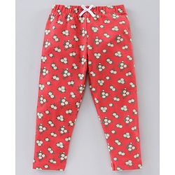 Babyhug Full Length Leggings Pack of 2 - Red Pink