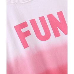 Babyhug Full Sleeves Ombre Dye Sweatshirt - Pink