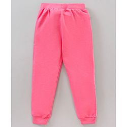 Babyhug Cotton Full Sleeves Top & Lounge Pant Set Dot & Minnie Mouse Print- White Pink