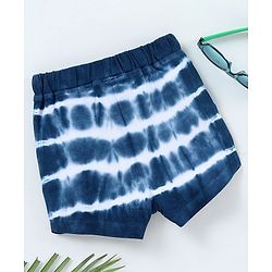 Babyhug Tie Dye Knit Shorts - Navy