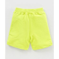 Babyhug Mid Thigh Shorts Dino Print - Lime Yellow