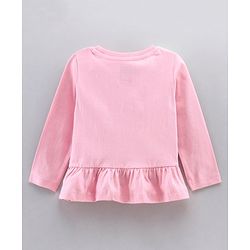 Babyhug Full Sleeves Top & Leggings Minnie Mouse Print - Pink