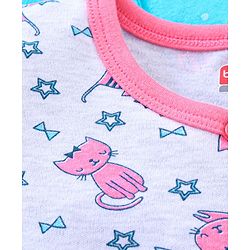 Babyhug Half Sleeves 100 % Cotton Vests Pack of 5 - Mutlicolor