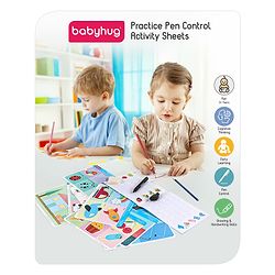Babyhug Practice Pen Control Activity Sheets - Multicolor