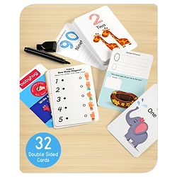 Babyhug My First Number Write N Wipe Activity Cards - Multicolor