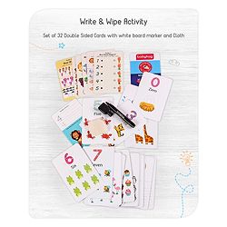 Babyhug My First Number Write N Wipe Activity Cards - Multicolor
