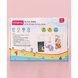 Babyhug My First Number Write N Wipe Activity Cards - Multicolor