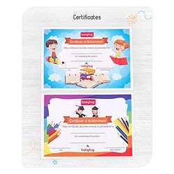 Babyhug Little Gems Jumbo Alphabets Write N Wipe Double Sided Activity Flash Cards with Excercise Book - 31 Pieces