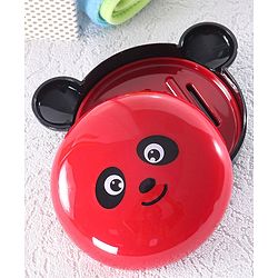 Babyhug Panda Shaped Soap Case - Red & Black