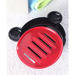 Babyhug Panda Shaped Soap Case - Red & Black