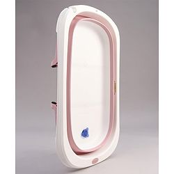 Babyhug Foldable Bathtub with Cushion - Pink