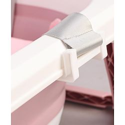 Babyhug Foldable Bathtub with Cushion - Pink