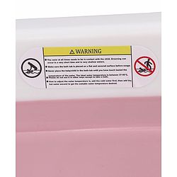Babyhug Foldable Bathtub with Printed Cushion - Pink