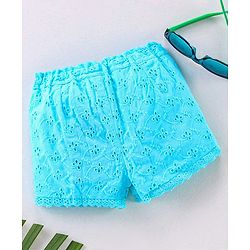 Babyhug Mid Thigh Shorts - Blue