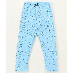 Babyhug Full Length Leggings Floral Print Pack of 2 - Blue