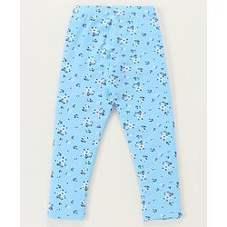 Babyhug Full Length Leggings Floral Print Pack of 2 - Blue