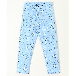 Babyhug Full Length Leggings Floral Print Pack of 2 - Blue