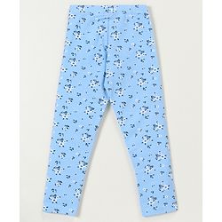 Babyhug Full Length Leggings Floral Print Pack of 2 - Blue