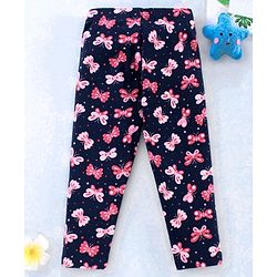 Babyhug Full Length Leggings Floral Print - Blue
