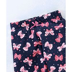 Babyhug Full Length Leggings Floral Print - Blue