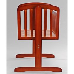 Babyhug Joy Plus Cradle With Mosquito Net - Walnut