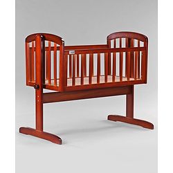 Babyhug Joy Plus Cradle With Mosquito Net - Walnut