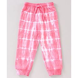 Babyhug Full Sleeves Tee & Lounge Pant Sequinned Unicorn Embroidery - Pink White