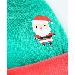Babyhug 100% Cotton Cap Mitten & Booties Set Green - Diameter 9.5 cm