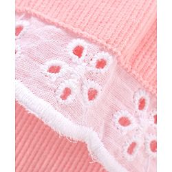 Babyhug Mid Thigh Skirt Bow Applique - Pink