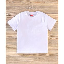Babyhug Half Sleeves Shirt & Tee With Denim Shorts Cheetah Print - Sky & Dark Blue White