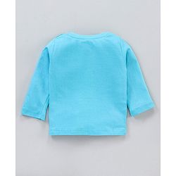 Babyhug Full Sleeves Tee Mickey Mouse Print - Blue