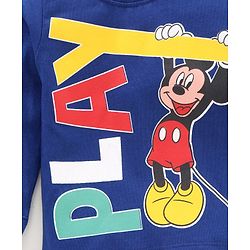 Babyhug Full Sleeves Tee Mickey Mouse - Blue